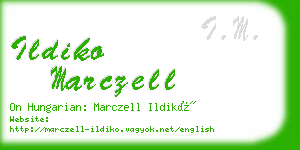 ildiko marczell business card